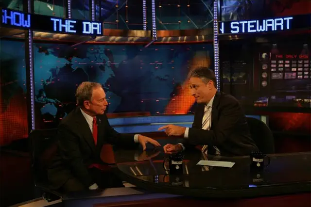 Mayor Bloomberg and Jon Stewart